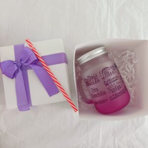 VASO EN VIDRIO PERSONALIZADO